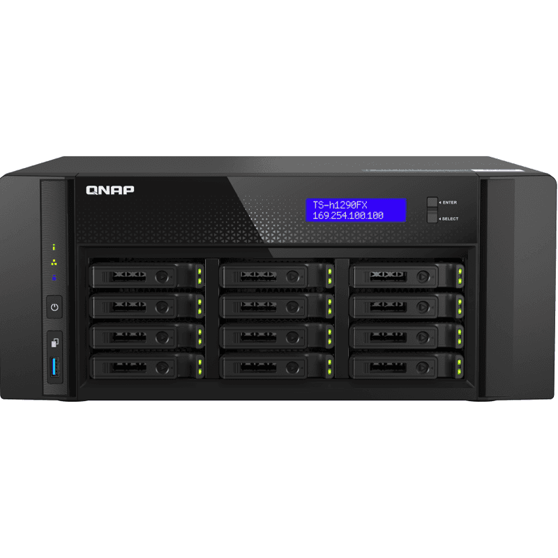 ذخیره ساز تحت شبکه کیونپ مدل TS-h1290FX-7302P-256G