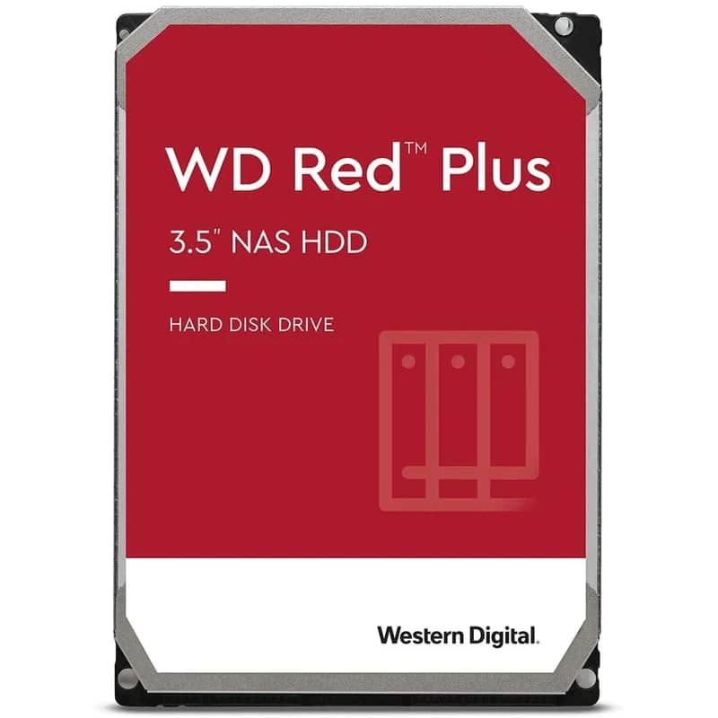 هارد دیسک اینترنال وسترن دیجیتال سری قرمز پلاس مدل WD120EFBX ظرفیت 12 ترابایت