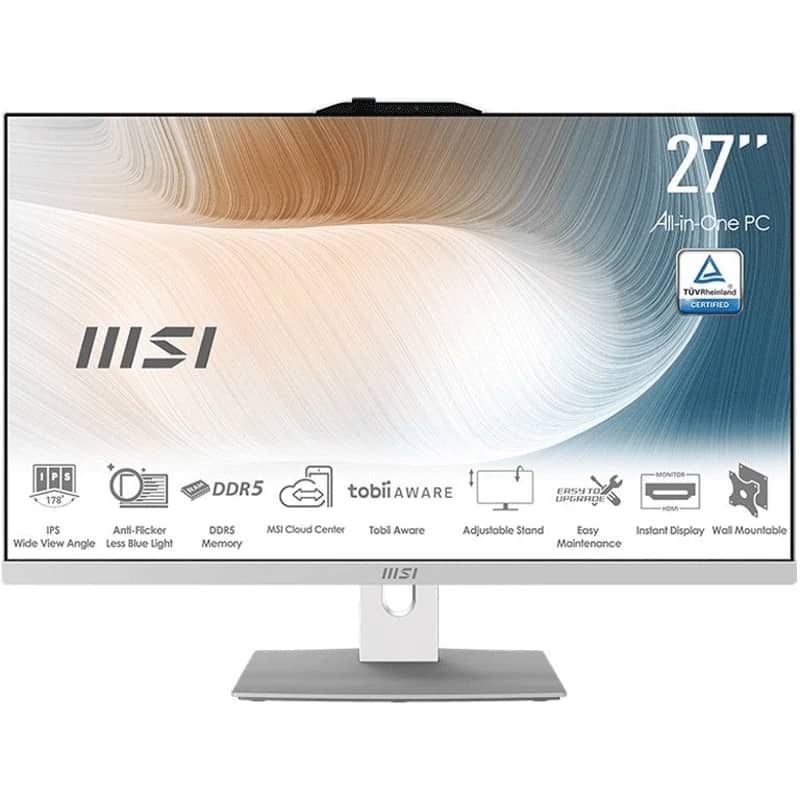 کامپیوتر آل این وان ام اس آی 27 اینچی مدل Modern AM272P 1M Core 3 16GB 1TB SSD Intel Iris Xe