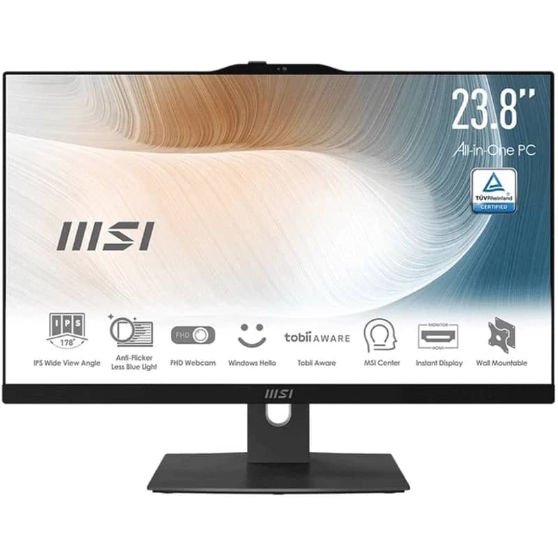 کامپیوتر آل این وان ام اس آی 23.8 اینچی مدل Modern AM242P 1M Core 5 16GB 500GB SSD Intel Iris Xe