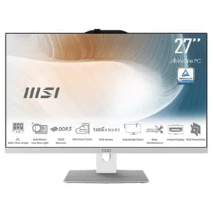 کامپیوتر آل این وان ام اس آی 27 اینچی مدل Modern AM272P 1M Core 7 16GB 1TB SSD Intel Iris Xe