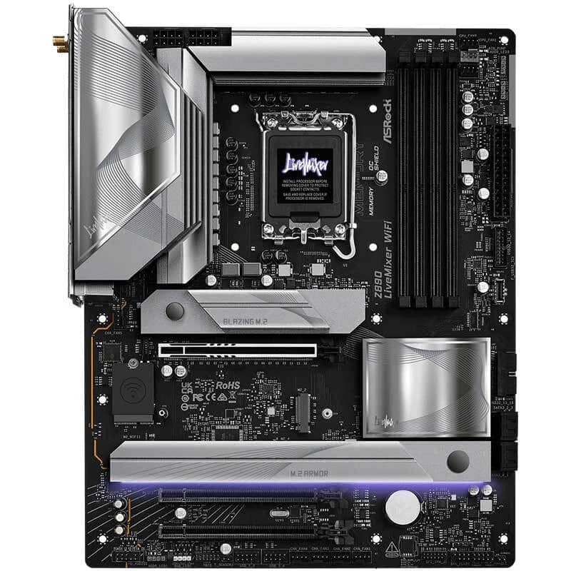مادربرد ازراک Z890 LiveMixer WiFi DDR5