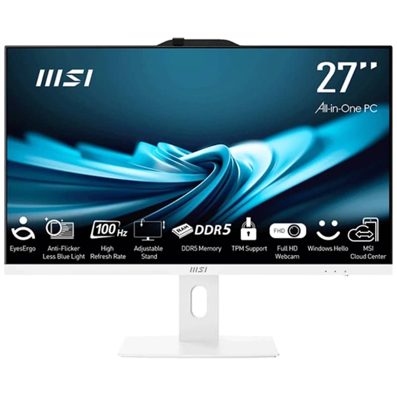 کامپیوتر آل این وان ام اس آی 27 اینچی مدل Modern AM272P 13M i3 8GB 500GB SSD Intel UHD