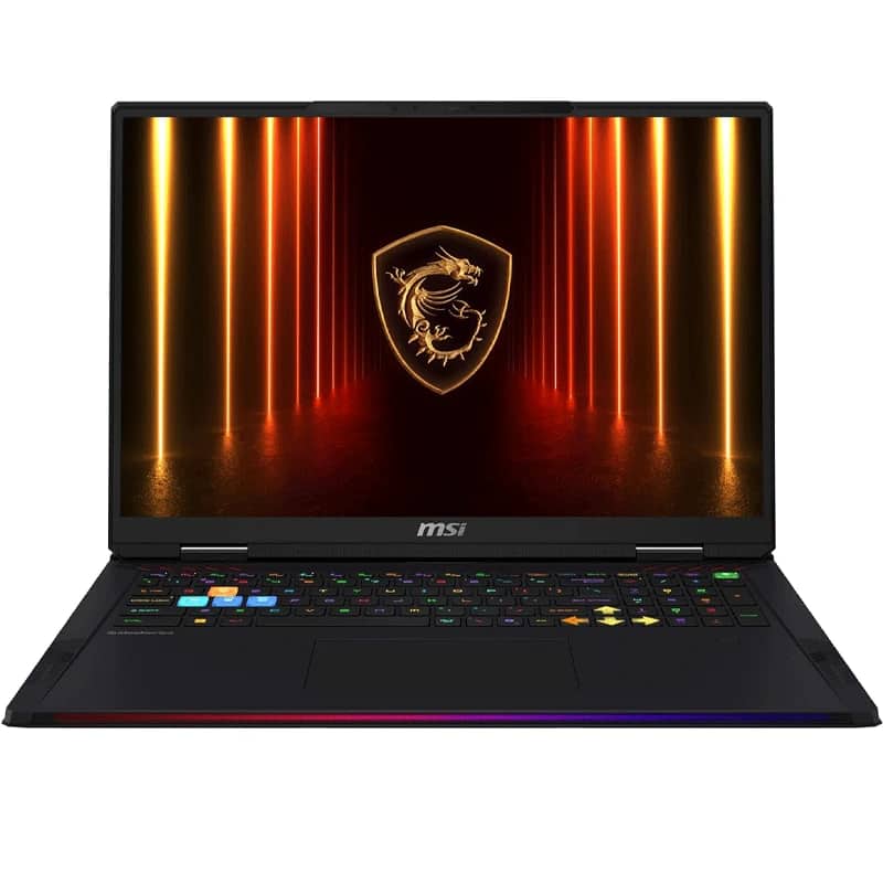 لپ تاپ 18 اینچی ام اس آی مدل Raider 18 HX AI 2XWJG Core Ultra 9-285HX 64GB 2TB SSD 24GB RTX 5090