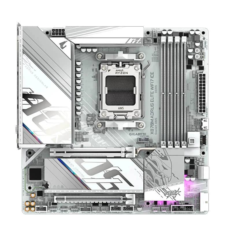 GIGABYTE X870M AORUS ELITE WIFI7 ICE DDR5 Motherboard