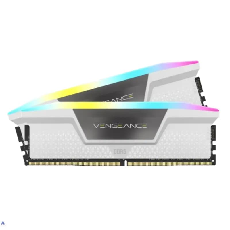 رم کامپیوتر کورسیر مدل VENGEANCE RGB DDR5 ظرفیت 32 گیگابایت (2×16GB) فرکانس 6400MHz تایمینگ CL36