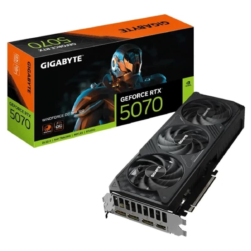 کارت گرافیک گیگابایت مدل GeForce RTX 5070 WINDFORCE SFF 12G