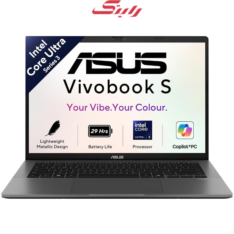 لپ تاپ 14 اینچی ایسوس مدل Vivobook S14 S3407AA-SF055W Core Ultra 5 325 16GB 512GB SSD Intel