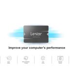 حافظه اس اس دی لکسار مدل Lexar NS100 SSD Drive ظرفیت 512گیگابایت