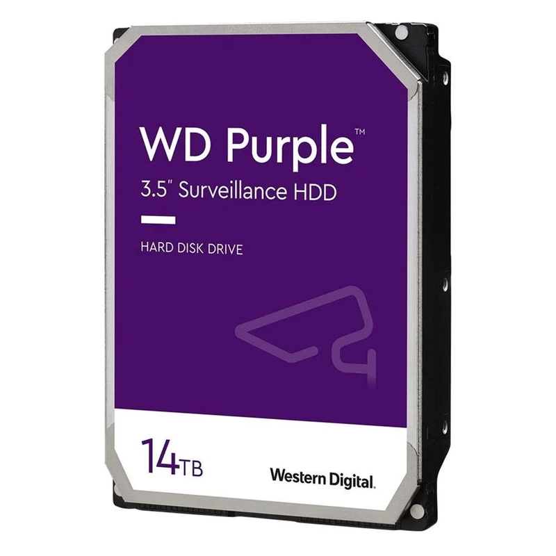 هارد دیسک اینترنال وسترن دیجیتال سری بنفش مدل WD40PURZ ظرفیت 14 ترابایت