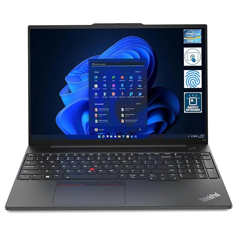 لپ تاپ 16.1 اینچی لنوو مدل ThinkPad E16 i7 16GB 512GB SSD Intel