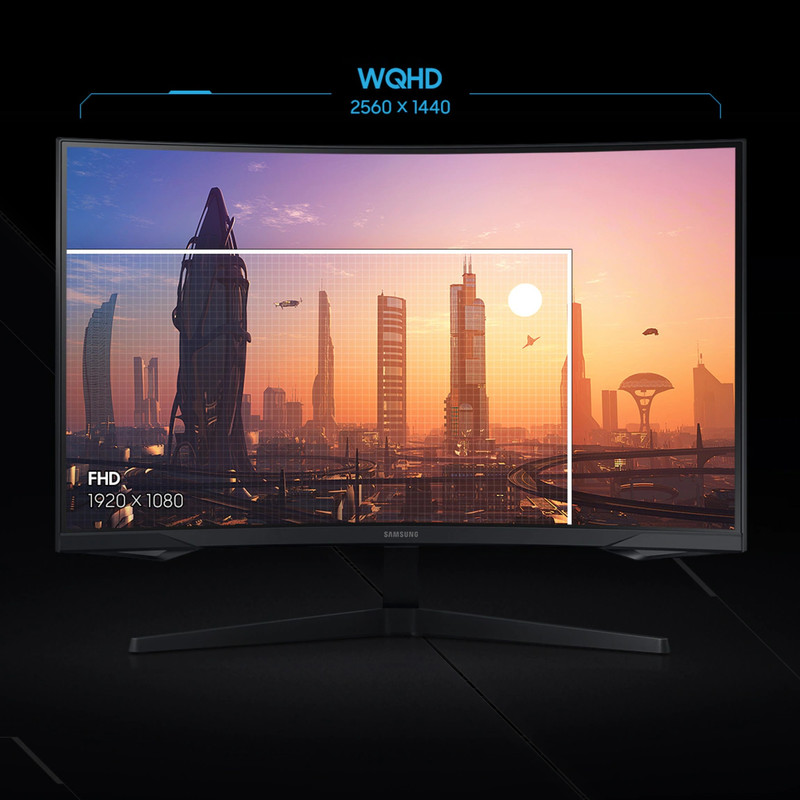 مانیتور گیمینگ 27 اینچی سامسونگ مدل SAMSUNG LC32G55TQBM