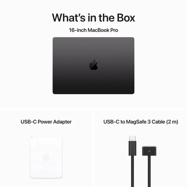 لپ تاپ 16 اینچی اپل مدل MacBook Pro MRW23 M3 36GB 512GB SSD