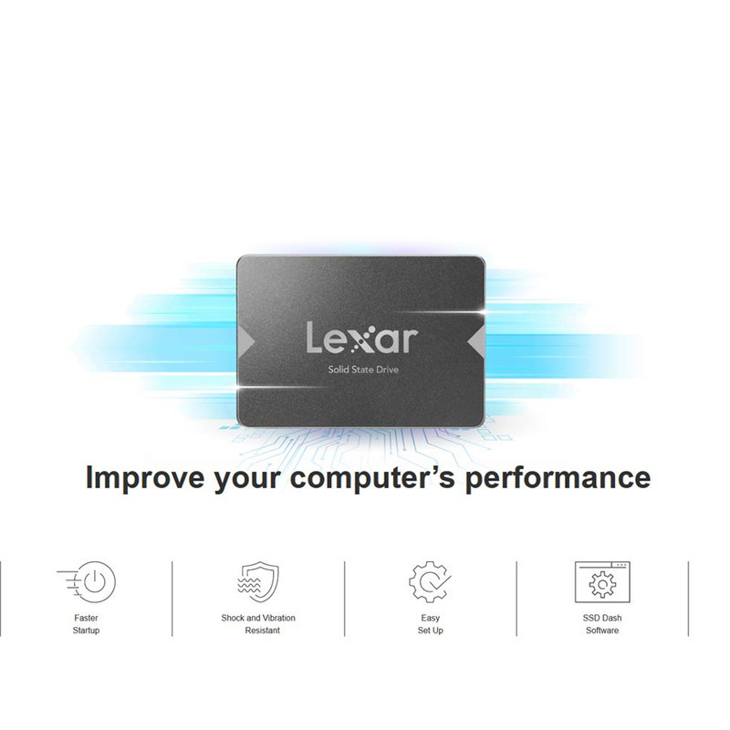 حافظه اس اس دی لکسار مدل Lexar NS100 SSD Drive ظرفیت 512گیگابایت