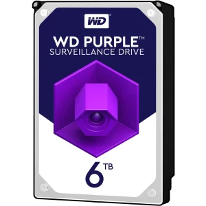 هارد دیسک اینترنال وسترن دیجیتال سری بنفش مدل WD40PURZ ظرفیت 6 ترابایت