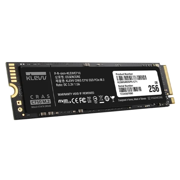 حافظه اس اس دی مدل اینترنال کلو CRAS C710 ظرفیت 256 گیگابایت