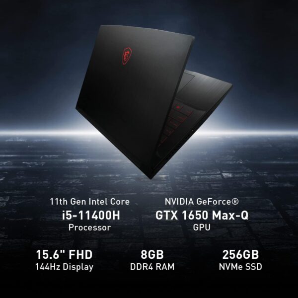 لپ تاپ 15.6 اینچی ام اس آی مدل GF63 i5 8GB 256GB SSD 4GB GTX1650