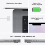 لپ تاپ 16 اینچی اپل مدل MacBook Pro M1 Max Chip 2021 64GB 4TB SSD