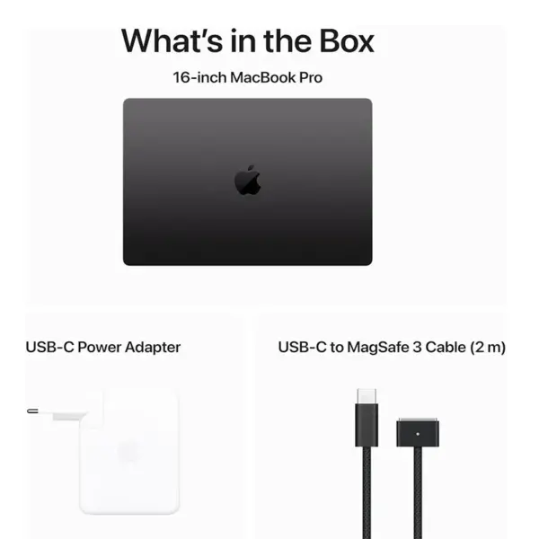 لپ تاپ 16.2 اینچی اپل مدل MacBook Pro A2991 M3 Max Chip 2023 48GB 1TB SSD