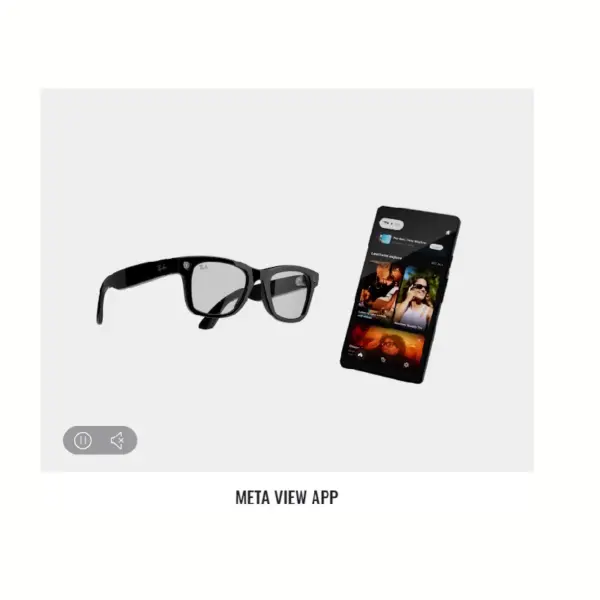 عینک  هوشمند ری بن متا مدل WAYFARER RW4006 - Image 5
