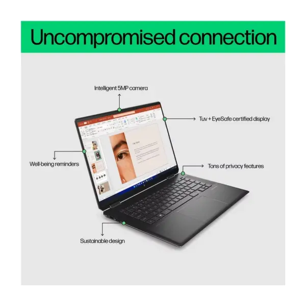 لپ تاپ 16 اینچی اچ پی مدل Spectre X360 16-F2013DX i7 16GB 512GB SSD Intel Iris Xe - Image 8