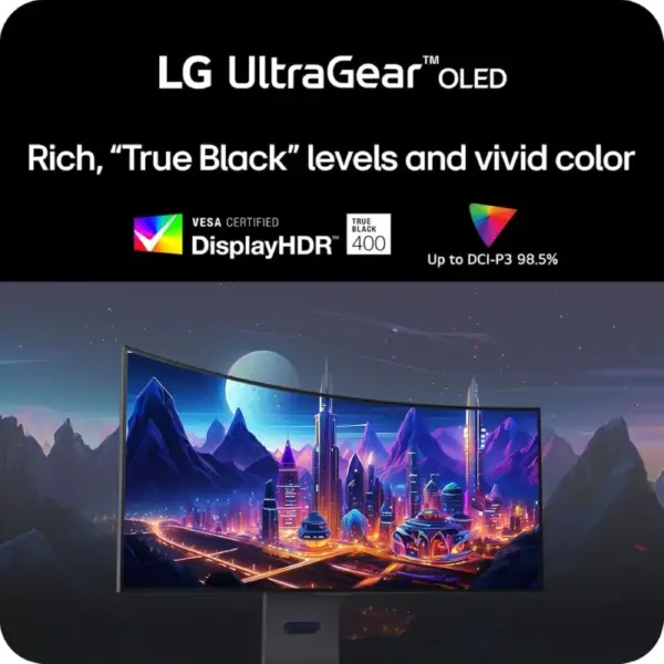 مانیتور مخصوص بازی ال جی مدل LG 34GS95QE-B سایز 34 اینچ منحنی - Image 5