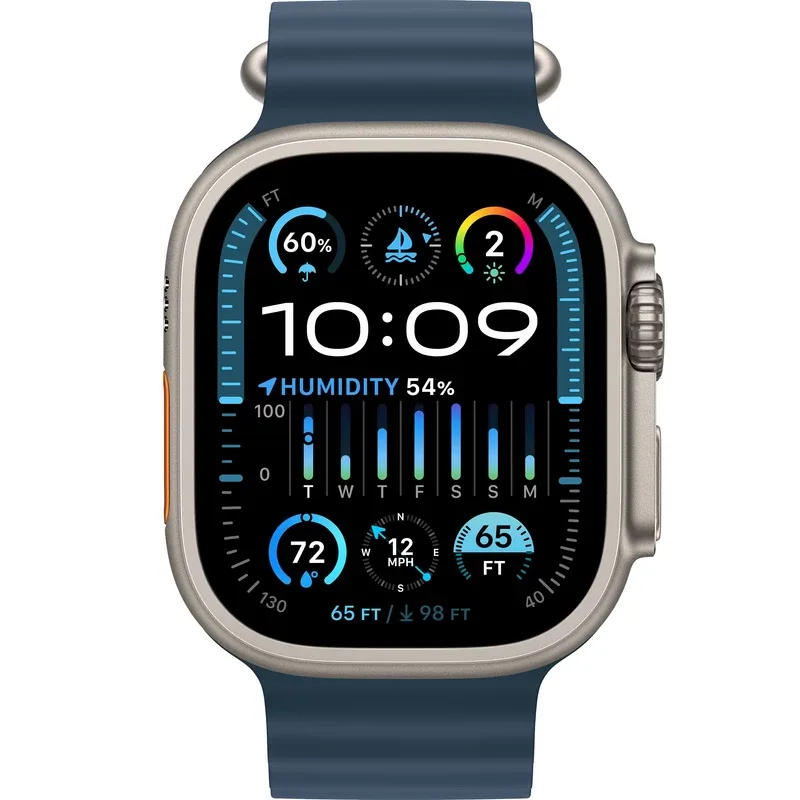 اپل واچ سری Ultra 2 Titanium Case Ocean Band 49mm - Image 3