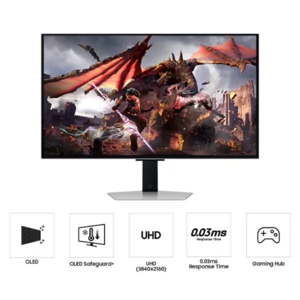 مانیتور مخصوص بازی سامسونگ مدل SAMSUNG Odyssey G80SD G8 سایز 32 اینچ - Image 3