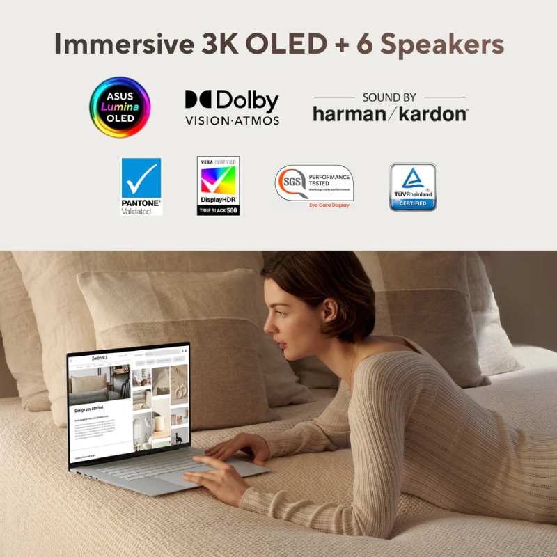 لپ تاپ 16 اینچی ایسوس مدل  ZENBOOK S 16 OLED UM5606WA R9 32GB 2TB SSD AMD Radeon 890M - Image 12