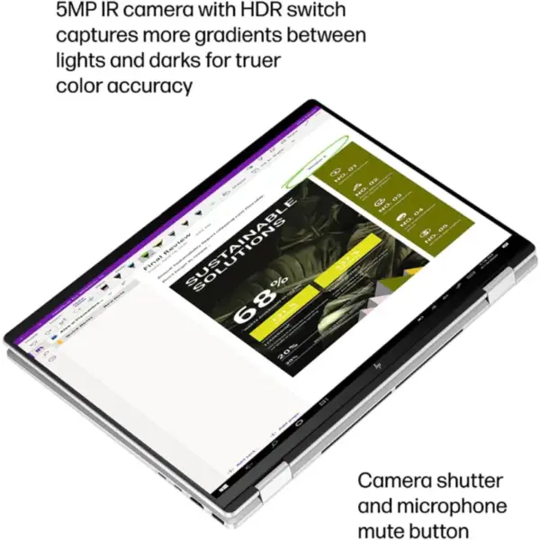 لپ تاپ 16 اینچی اچ پی مدل ENVY X360 16-AC0013DX Core Ultra 5 16GB 512GB SSD Intel - Image 7