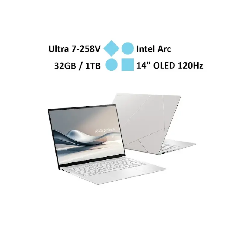 لپ تاپ 14 اینچی ایسوس مدل Zenbook S14 UX5406SA Core Ultra 7 32GB 1TB SSD Intel Arc - Image 3
