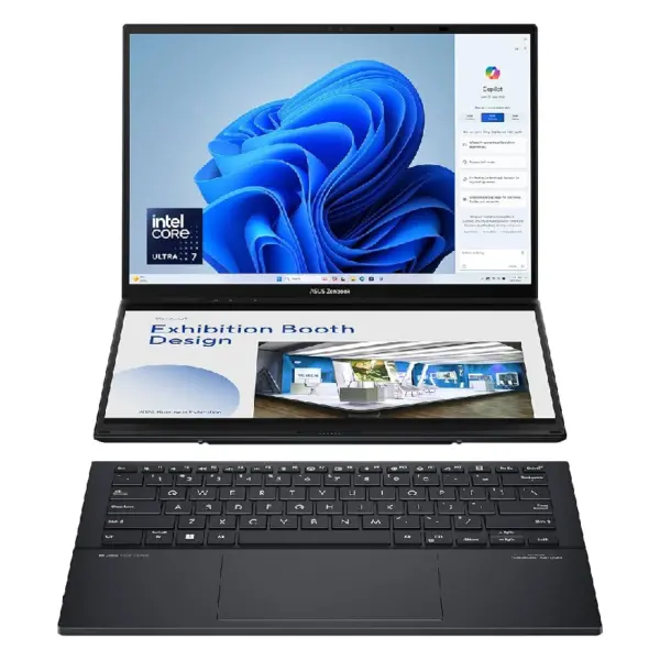 لپ تاپ 14 اینچی ایسوس مدل Zenbook Duo UX8406MA Ultra 7 16GB 1TB SSD Intel Arc