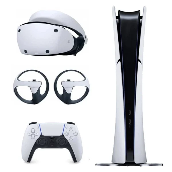 کنسول بازی سونی PS5 Slim Digital حافظه 1 ترابایت به همراه هدست VR2