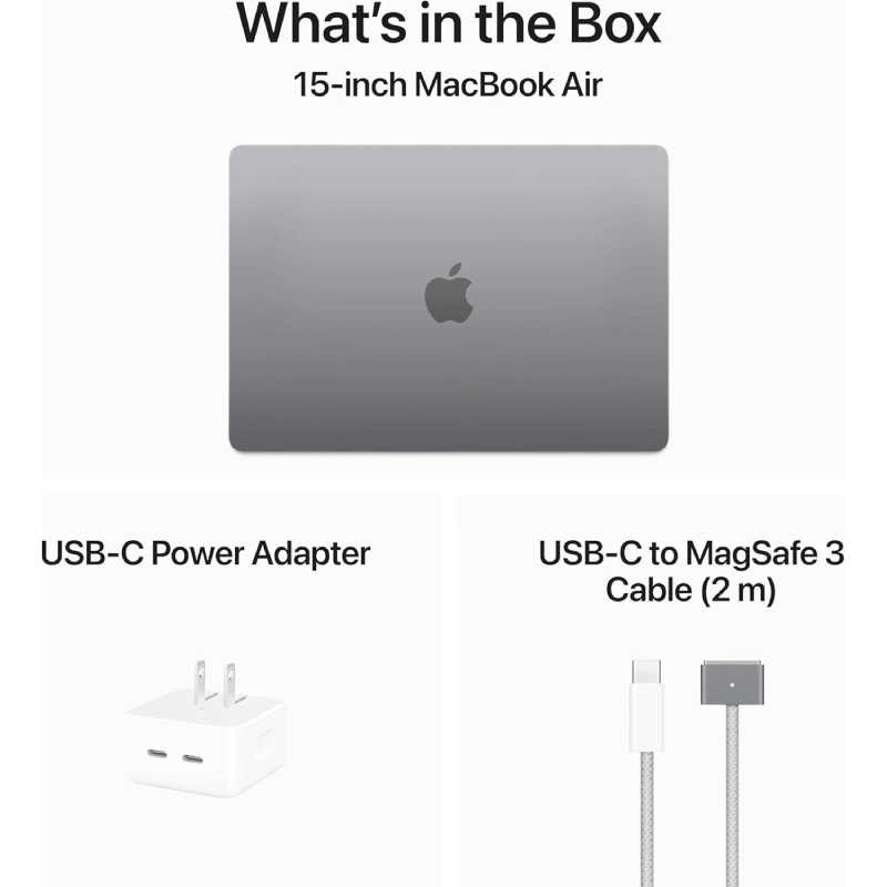 لپ تاپ 15 اینچی اپل مدل MacBook Air MRYN3 M3 8GB 512GB SSD - Image 2