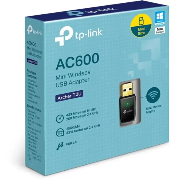 کارت شبکه USB بی‌سیم AC600 تی پی لينک مدل Archer T2U - Image 4