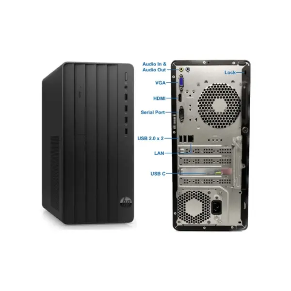 کیس کامپیوتر اچ پی مدل HP Pro Tower 290 G9 i5 8GB 256GB SSD Intel UHD - Image 2