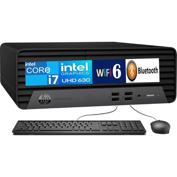 کیس کامپیوتر اچ پی مدل HP Pro SFF 400 G7 i7 16GB 512GB SSD Intel UHD - Image 2