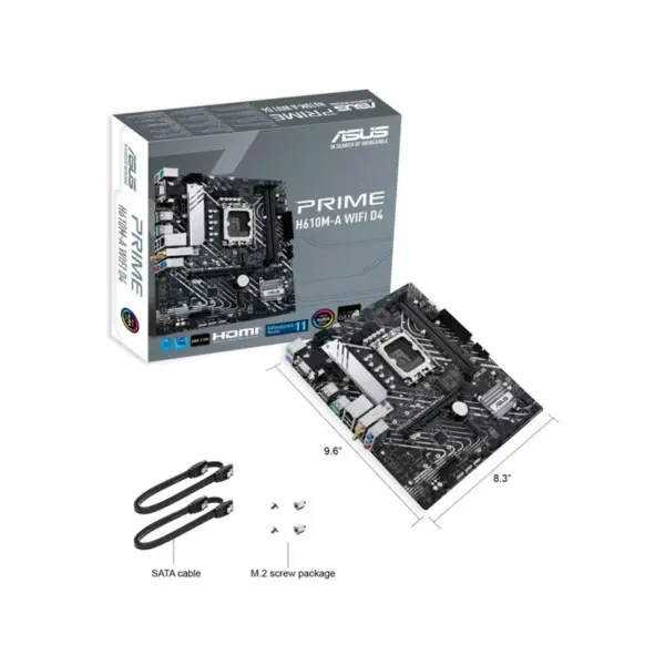 مادربرد ایسوس مدل Prime H610M-A WIFI DDR4 - Image 3