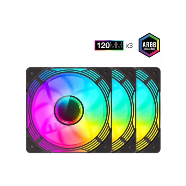 فن کیس گیم مکس مدل KF300R BK - Image 4