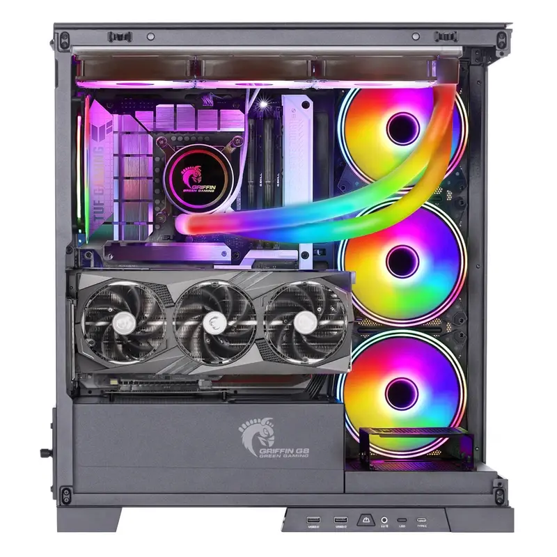 کیس کامپیوتر گیمینگ گرین مدل GRIFFIN G8 - Image 6