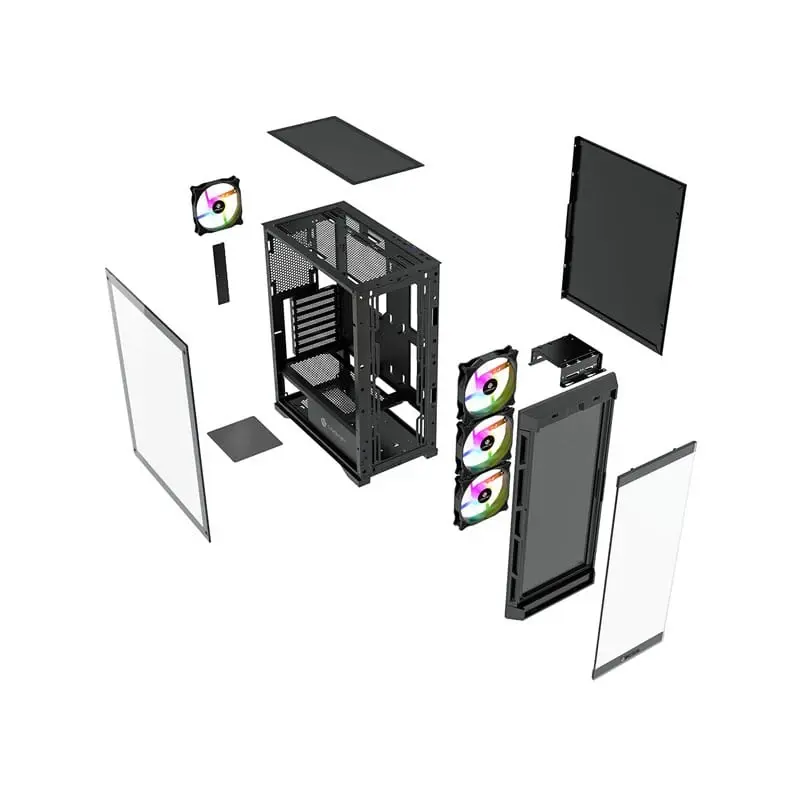 کیس کامپیوتر لاجی کی مدل LK-C375B - Image 4