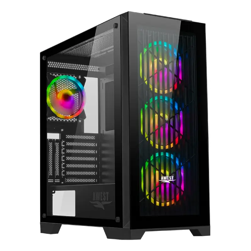 AWEST GT-AV312-MB GAMING Mid TOWER CASE