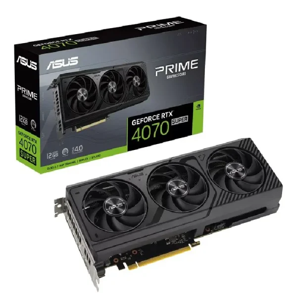 کارت گرافیک ایسوس مدل Prime GeForce RTX 4070 SUPER OC Edition 12GB GDDR6X