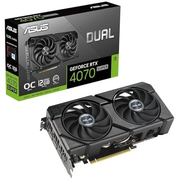 کارت گرافیک ایسوس مدل Dual GeForce RTX 4070 SUPER EVO OC Edition 12GB GDDR6X
