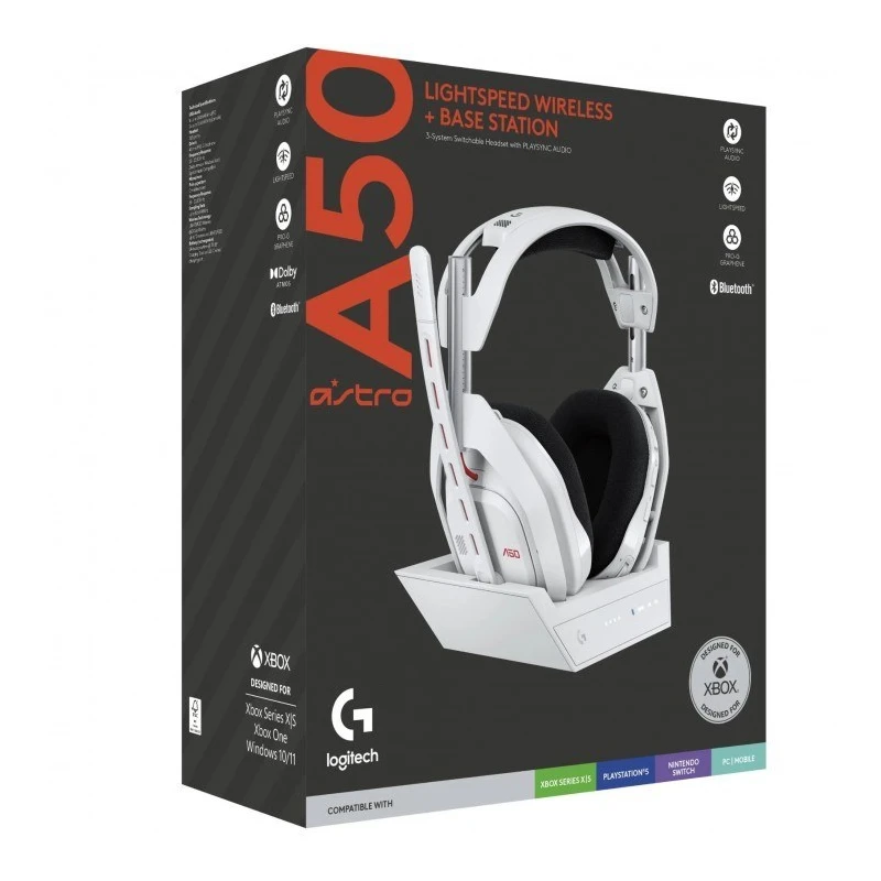 هدست لاجیتک مدل ASTRO A50 LIGHTSPEED Wireless Headset Gen 5 + Base Station - Image 6
