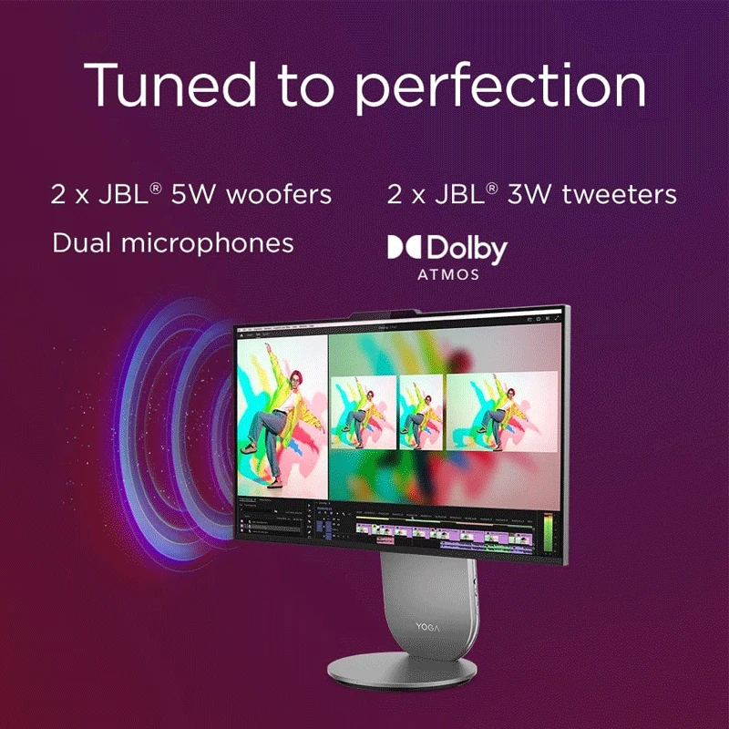 کامپیوتر آل این وان لمسی لنوو 27 اینچی مدل Yoga Aio 27 Core Ultra 9 32GB 512GB SSD 8GB RTX 4050 - Image 6