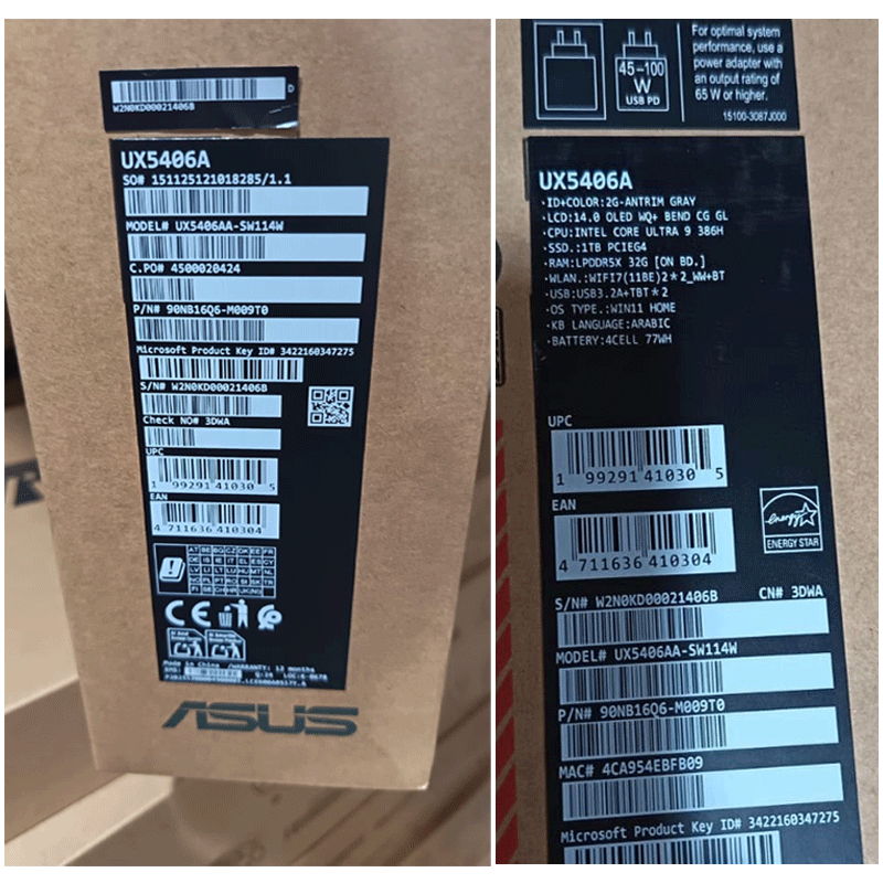 zenbook UX5406A